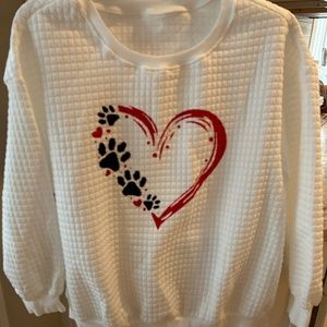 Valentine/Paw Sweatshirt